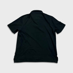 Robert Graham Shirt Mens Medium Black Cotton Casual Preppy Short Sleeve Polo