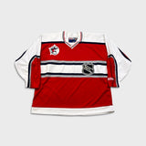 Vintage 90s CCM NHL World All Stars Hockey Jersey Mens 2XL Red Air Knit Stitched