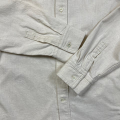 COS Long Sleeve Shirt Mens XS White Natural Overshirt Linen Button Up