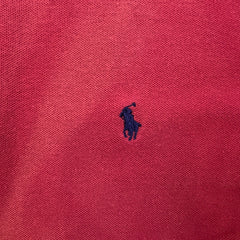 Vintage 90s Polo Ralph Lauren Shirt Mens Large Red Pony Sun Faded Short Sleeve