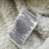 Polo Ralph Lauren Ski Bear Fleece Mens Medium White High Pile Hooded Jacket