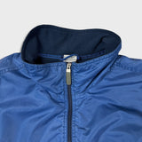 Vintage Y2K Nike Sportswear Jacket Mens 2XL Blue Swoosh Spell Out Full Zip Bomber Coat