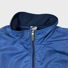 Vintage Y2K Nike Sportswear Jacket Mens 2XL Blue Swoosh Spell Out Full Zip Bomber Coat
