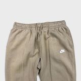 Nike Sportswear Sweatpants Mens XL Beige Swoosh Taper Leg Jogger