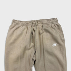 Nike Sportswear Sweatpants Mens XL Beige Swoosh Taper Leg Jogger