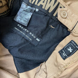 Projek Raw Pants Mens 34x29 Brown Slim Taper Leg Lightweight Chino Trousers