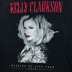 2019 Kelly Clarkson T Shirt Mens 2XL Black Meaning of Life Tour Short Sleeve Tee