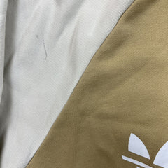 Adidas Hoodie Mens Large Beige Originals Multi Trefoil Pullover Hooded Sweater