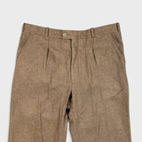 Vintage 90s Levi’s Strauss Dress Pants Mens 32x32 Brown Pleated Wool Blend Trouser