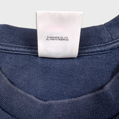 AAPE By A Bathing Ape Mens XL Blue One Point Spell Out Graphic Pocket T Shirt