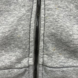 Adidas Hoodie Mens Large Gray Essentials Spell Out Full Zip Hooded Sweater