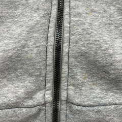 Adidas Hoodie Mens Large Gray Essentials Spell Out Full Zip Hooded Sweater