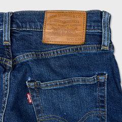 Levi's 511 Jeans Mens 31x30 Blue Slim Fit Mid Rise Dark Wash Stretch Denim Pants
