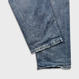 Levi's 505 Jeans Mens 32x34 Blue Regular Fit Straight Leg Faded Medium Wash Denim Pants