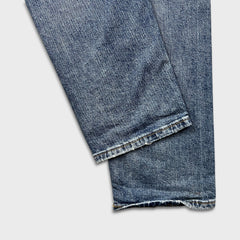 Levi's 505 Jeans Mens 32x34 Blue Regular Fit Straight Leg Faded Medium Wash Denim Pants