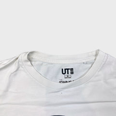 2017 Uniqlo x Takashi Murakami Doraemon T Shirt Mens Medium White Flower Art UT Tee
