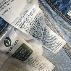 Levi's 70s Style High Flare Jeans Womens Size 26 Blue Light Wash Distressed Denim Pants