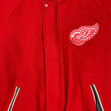 Vintage 90s Detroit Red Wings Jacket Mens XL Red Original Six NHL Hockey Bomber