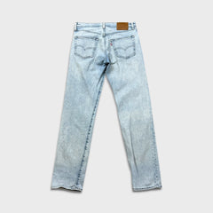 Levi's 502 Jeans Mens 33x34 Blue Regular Taper Fit Stretch Light Wash Denim Pants