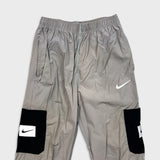 Nike Sportswear Track Pants Mens Medium Gray Swoosh Cargo Athletic