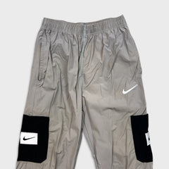 Nike Sportswear Track Pants Mens Medium Gray Swoosh Cargo Athletic