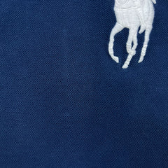 Polo Ralph Lauren Shirt Mens Large Blue RLYC Yachtsman Big Pony Slim Fit Preppy