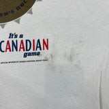 Vintage 2002 Canada Olympics T Shirt Mens XL White Gold Medalists Hockey Tee