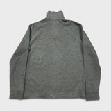 Vintage 90s Polo Ralph Lauren Sweatshirt Mens Small Gray Pony 1/4 Zip Pullover