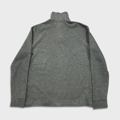 Vintage 90s Polo Ralph Lauren Sweatshirt Mens Small Gray Pony 1/4 Zip Pullover