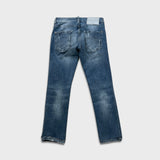 Dsquared2 Jeans Mens 30x27 Blue Distressed Slim Taper Straight Medium Wash Denim Pants