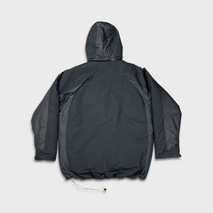 Vintage Y2K Nike Sportswear Jacket Mens XL Black Swoosh Spell Out Full Zip Outdoor Coat