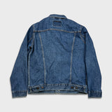 Levi's Type III Denim Jacket Mens Large Blue Medium Wash Western Trucker