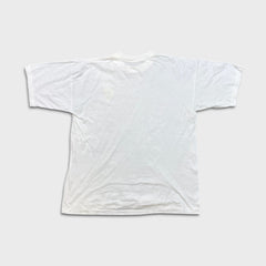 Vintage 90s Ferrari T Shirt Mens Medium White Single Stitch Scuderia Graphic Tee