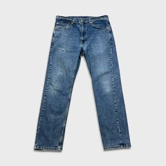 Levi's 505 Jeans Mens 34x30 Blue Regular Fit Straight Leg Medium Wash Denim Pants
