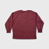 Lululemon Perfectly Oversized Crew Womens Red Large Relaxed Pullover Sweatshirt