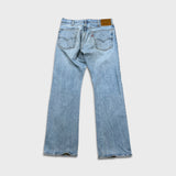 Levi's 517 Bootcut Jeans Mens 31x30 Blue Light Wash Faded Stretch Denim Pants