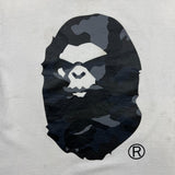BAPE Camo Big Ape Head Tee Mens Large White A Bathing Ape Graphic T Shirt