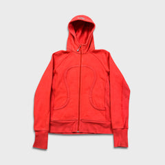 Lululemon Scuba Hoodie Womens Size 10 Red Full Zip Sports Hooded Sweater