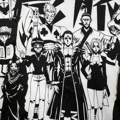 Uniqlo x Hunter x Hunter Tee Mens Large White Anime Graphic Short Sleeve Shirt