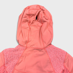 Lululemon Athletic Run Pullover Jacket Womens Size 12 Orange Side 1/4 Zip