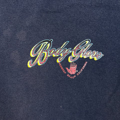 Vintage 90s Body Glove T Shirt Mens XL Blue Hermosa Beach CA Surf Sun Faded Tee