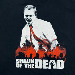 Vintage 2004 Shaun of The Dead T Shirt Mens Large Black Zombie Movie Promo Tee