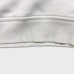 Vintage Y2K Quiksilver Sweatshirt Mens Small White Surf Skater Graphic Pullover