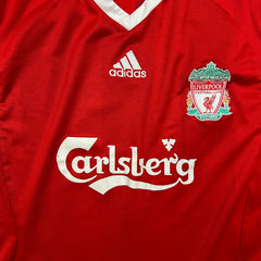 Vintage 2008/09 Adidas Liverpool Carlsberg Home Soccer Jersey Mens XL Red