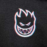 Spitfire Wheels T Shirt Mens Large Black Flame Graphic Skater Short Sleeve Tee