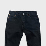Levi's 501 Jeans Mens 32x32 Black Original Straight Leg Dark Wash Denim Pants