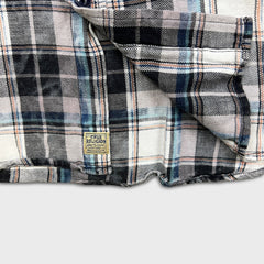 True Religion Shirt Mens Large Multicolor Plaid Western Long Sleeve Button Up