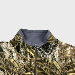 Realtree AP Camo Fleece Jacket Mens XL Green Full Zip Hunting Outdoor Camouflage
