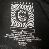 Spitfire Wheels T Shirt Mens Large Black Flame Graphic Skater Short Sleeve Tee