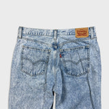 Levi's Low Pro Straight Jeans Womens 30x30 Blue Acid Wash Relax Mid Rise Denim Pants